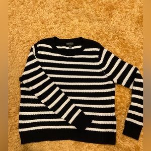 Forever 21+ Navy Blue Striped Sweater
